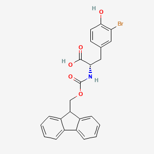 molecular formula C24H20BrNO5 B2810932 L-酪氨酸, 3-溴-N-[(9H-芴-9-基甲氧基)羰基]- CAS No. 1145678-36-9