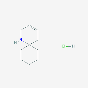 molecular formula C10H18ClN B2810933 1-Azaspiro[5.5]undec-3-ene hydrochloride CAS No. 1710469-06-9