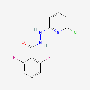 molecular formula C12H8ClF2N3O B2810944 N'-(6-chloro-2-pyridinyl)-2,6-difluorobenzenecarbohydrazide CAS No. 400085-86-1