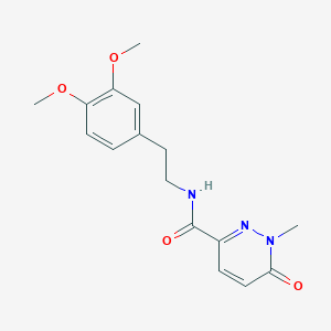 molecular formula C16H19N3O4 B2810946 N-(3,4-二甲氧基苯乙基)-1-甲基-6-氧代-1,6-二氢吡啶-3-羧酰胺 CAS No. 1049567-03-4