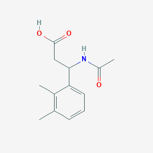 molecular formula C13H17NO3 B2810948 3-Acetamido-3-(2,3-dimethylphenyl)propanoic acid CAS No. 1467310-50-4