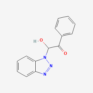 molecular formula C14H11N3O2 B2810955 2-(1H-1,2,3-Benzotriazol-1-yl)-2-hydroxy-1-phenylethan-1-one CAS No. 314273-17-1