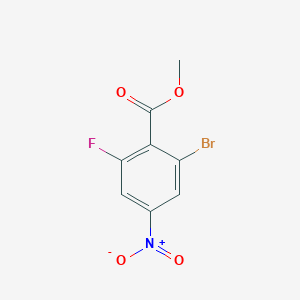 molecular formula C8H5BrFNO4 B2810965 Methyl 2-bromo-6-fluoro-4-nitrobenzoate CAS No. 1610060-60-0