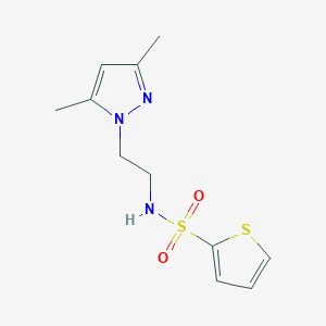 N-(2-(3,5-dimethyl-1H-pyrazol-1-yl)ethyl)thiophene-2-sulfonamide