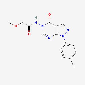 molecular formula C15H15N5O3 B2810981 2-methoxy-N-(4-oxo-1-(p-tolyl)-1H-pyrazolo[3,4-d]pyrimidin-5(4H)-yl)acetamide CAS No. 899737-02-1