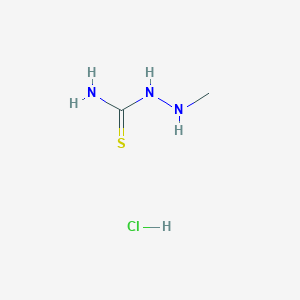 molecular formula C2H8ClN3S B2810992 Methylaminothiourea;hydrochloride CAS No. 2413898-79-8