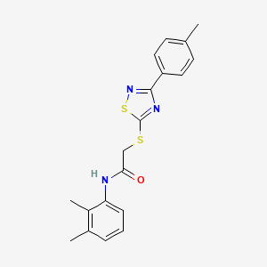 molecular formula C19H19N3OS2 B2810993 N-(2,3-dimethylphenyl)-2-((3-(p-tolyl)-1,2,4-thiadiazol-5-yl)thio)acetamide CAS No. 864917-07-7