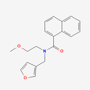 molecular formula C19H19NO3 B2811010 N-(furan-3-ylmethyl)-N-(2-methoxyethyl)-1-naphthamide CAS No. 1421466-59-2