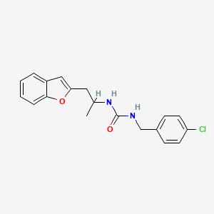 1-(1-(Benzofuran-2-yl)propan-2-yl)-3-(4-chlorobenzyl)urea