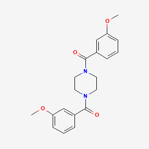 molecular formula C20H22N2O4 B2811019 1,4-Bis(3-methoxybenzoyl)piperazine CAS No. 324776-83-2