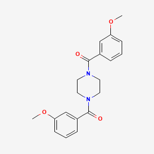 molecular formula C20H22N2O4 B2811019 1,4-双(3-甲氧基苯甲酰)哌嗪 CAS No. 324776-83-2