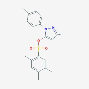 3-methyl-1-(4-methylphenyl)-1H-pyrazol-5-yl 2,4,5-trimethylbenzenesulfonate