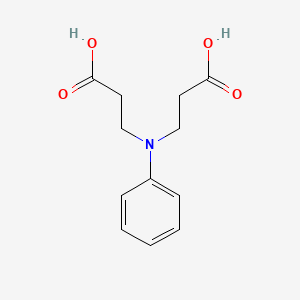 molecular formula C12H15NO4 B2811030 3-[N-(2-羧乙基)苯胺基]丙酸 CAS No. 52766-37-7
