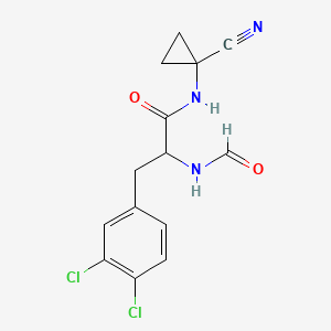 N-(1-cyanocyclopropyl)-3-(3,4-dichlorophenyl)-2-formamidopropanamide