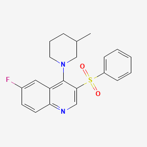 6-Fluoro-4-(3-methylpiperidin-1-yl)-3-(phenylsulfonyl)quinoline