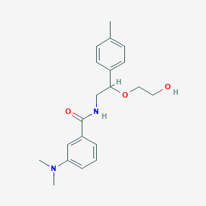 molecular formula C20H26N2O3 B2811047 3-(dimethylamino)-N-(2-(2-hydroxyethoxy)-2-(p-tolyl)ethyl)benzamide CAS No. 1788531-14-5