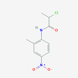molecular formula C10H11ClN2O3 B2811048 2-Chloro-N-(2-methyl-4-nitrophenyl)propanamide CAS No. 83480-46-0
