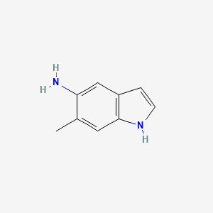 molecular formula C9H10N2 B2811052 6-甲基-1H-吲哚-5-胺 CAS No. 1003858-62-5