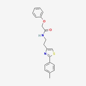 molecular formula C20H20N2O2S B2811056 N-{2-[2-(4-methylphenyl)-1,3-thiazol-4-yl]ethyl}-2-phenoxyacetamide CAS No. 896614-39-4