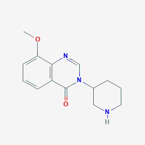 molecular formula C14H17N3O2 B2811057 8-Methoxy-3-piperidin-3-ylquinazolin-4-one CAS No. 1125413-76-4
