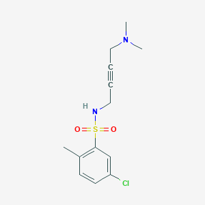 molecular formula C13H17ClN2O2S B2811059 5-chloro-N-(4-(dimethylamino)but-2-yn-1-yl)-2-methylbenzenesulfonamide CAS No. 1396749-56-6