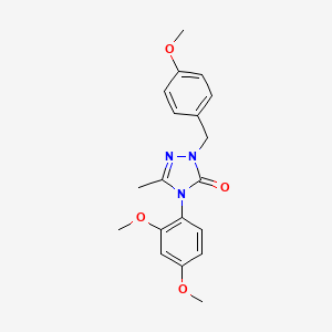 molecular formula C19H21N3O4 B2811060 4-(2,4-dimethoxyphenyl)-2-(4-methoxybenzyl)-5-methyl-2,4-dihydro-3H-1,2,4-triazol-3-one CAS No. 861206-45-3