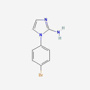 molecular formula C9H8BrN3 B2811089 1-(4-溴苯基)-1H-咪唑-2-胺 CAS No. 1698717-00-8
