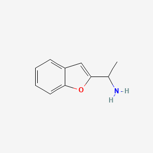 molecular formula C10H11NO B2811090 1-苯并呋喃-2-基-乙胺 CAS No. 99059-83-3