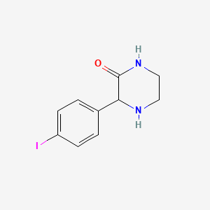 molecular formula C10H11IN2O B2811097 3-(4-碘苯基)哌嗪-2-酮 CAS No. 1869195-99-2