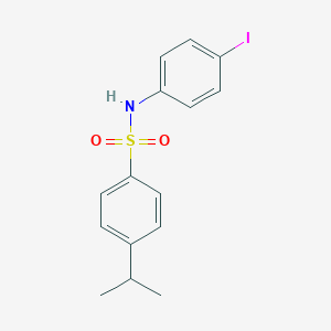 molecular formula C15H16INO2S B281110 N-(4-iodophenyl)-4-isopropylbenzenesulfonamide 