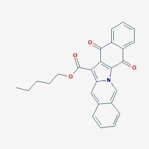 molecular formula C26H21NO4 B281111 Pentyl 5,14-dioxo-5,14-dihydrobenzo[5,6]indolo[1,2-b]isoquinoline-13-carboxylate 