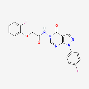 2-(2-fluorophenoxy)-N-(1-(4-fluorophenyl)-4-oxo-1H-pyrazolo[3,4-d]pyrimidin-5(4H)-yl)acetamide