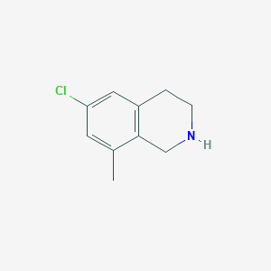 molecular formula C10H12ClN B2811125 6-氯-8-甲基-1,2,3,4-四氢异喹啉 CAS No. 1691757-71-7