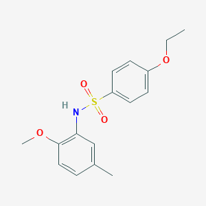 molecular formula C16H19NO4S B281113 4-ethoxy-N-(2-methoxy-5-methylphenyl)benzenesulfonamide 