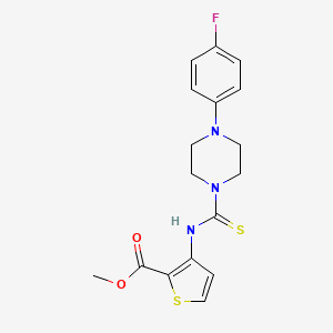 Methyl 3-({[4-(4-fluorophenyl)piperazin-1-yl]carbonothioyl}amino)thiophene-2-carboxylate