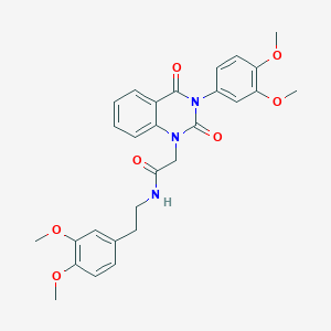 N-(3,4-dimethoxyphenethyl)-2-(3-(3,4-dimethoxyphenyl)-2,4-dioxo-3,4-dihydroquinazolin-1(2H)-yl)acetamide