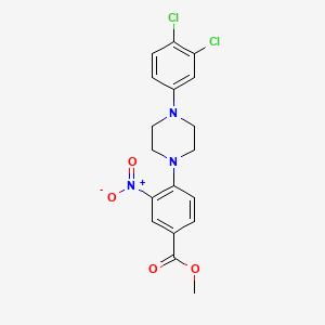Methyl 4-[4-(3,4-dichlorophenyl)piperazin-1-yl]-3-nitrobenzoate
