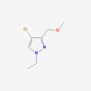 molecular formula C7H11BrN2O B2811161 4-bromo-1-ethyl-3-(methoxymethyl)-1H-pyrazole CAS No. 1856073-17-0