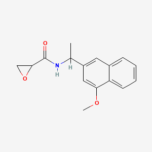 molecular formula C16H17NO3 B2811182 N-[1-(4-Methoxynaphthalen-2-yl)ethyl]oxirane-2-carboxamide CAS No. 2361760-09-8