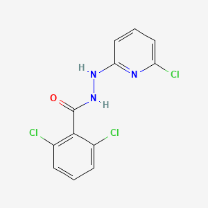 molecular formula C12H8Cl3N3O B2811184 2,6-dichloro-N'-(6-chloro-2-pyridinyl)benzenecarbohydrazide CAS No. 400085-87-2