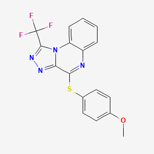 Methyl 4-{[1-(trifluoromethyl)[1,2,4]triazolo[4,3-a]quinoxalin-4-yl]sulfanyl}phenyl ether