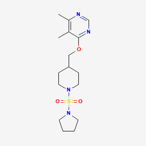 4,5-Dimethyl-6-((1-(pyrrolidin-1-ylsulfonyl)piperidin-4-yl)methoxy)pyrimidine
