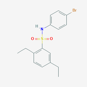 molecular formula C16H18BrNO2S B281119 N-(4-bromophenyl)-2,5-diethylbenzenesulfonamide 
