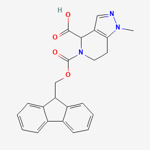 5-{[(9H-fluoren-9-yl)methoxy]carbonyl}-1-methyl-1H,4H,5H,6H,7H-pyrazolo[4,3-c]pyridine-4-carboxylic acid