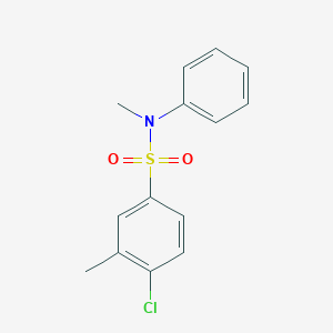molecular formula C14H14ClNO2S B281120 4-chloro-N,3-dimethyl-N-phenylbenzenesulfonamide 