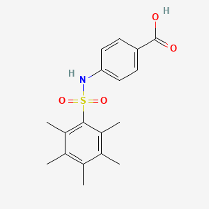 4-Pentamethylbenzenesulfonamidobenzoic acid