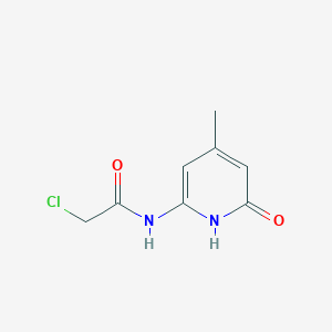 molecular formula C8H9ClN2O2 B2811229 2-Chloro-N-(4-methyl-6-oxo-1H-pyridin-2-yl)acetamide CAS No. 2411306-33-5