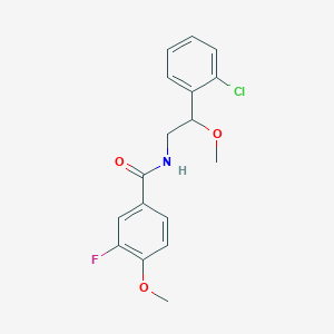 N-(2-(2-chlorophenyl)-2-methoxyethyl)-3-fluoro-4-methoxybenzamide