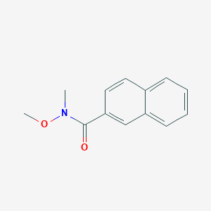 molecular formula C13H13NO2 B2811238 N-methoxy-N-methylnaphthalene-2-carboxamide CAS No. 113443-62-2