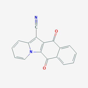 molecular formula C17H8N2O2 B281124 6,11-Dioxo-6,11-dihydrobenzo[f]pyrido[1,2-a]indole-12-carbonitrile 